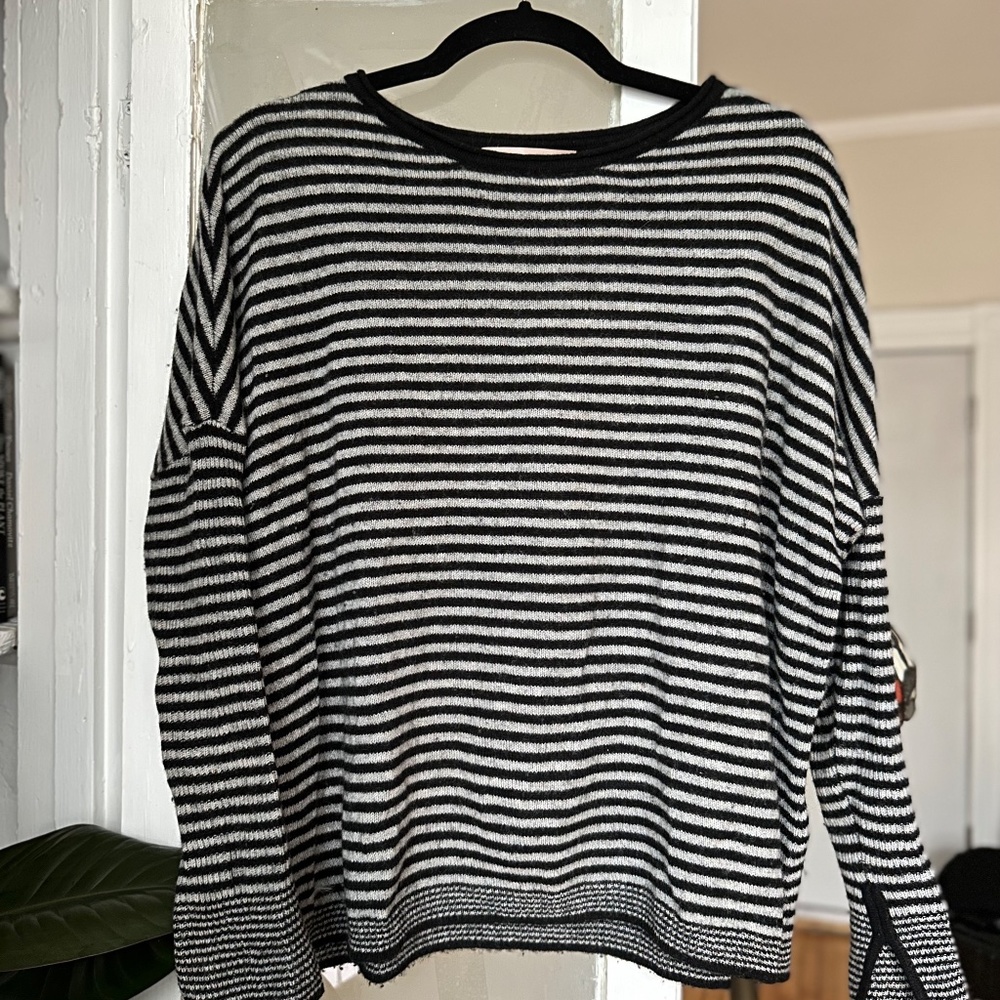 PHILOSOPHY 100% Cashmere striped sweater